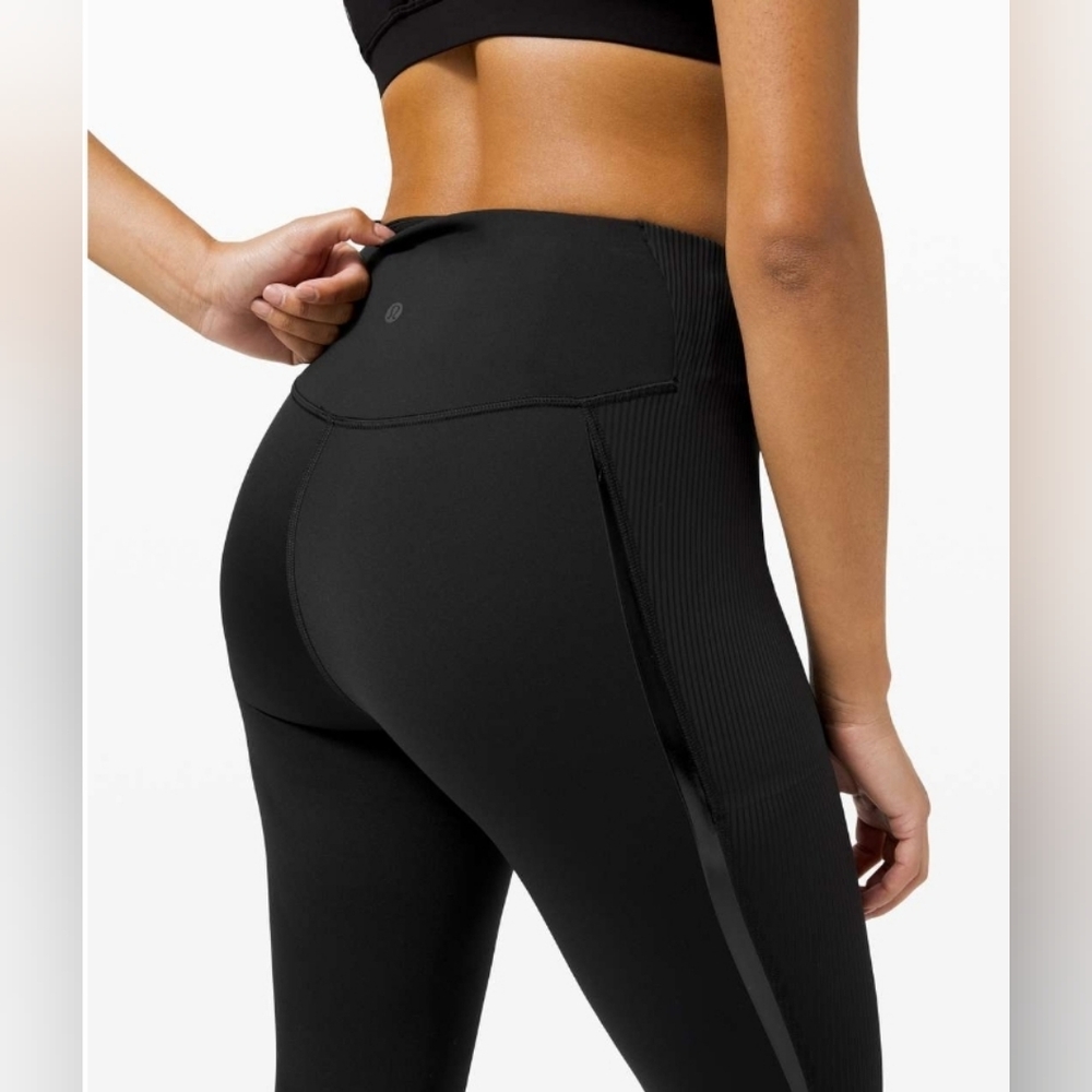 Lululemon Black Cropped Leggings Size 8
